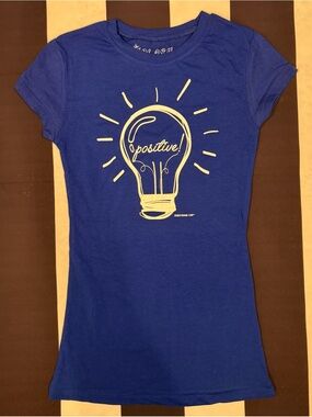 Splash Royal Blue Short-Sleeve Tee with Yellow Lightbulb Graphic